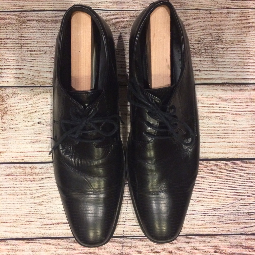 Kenneth Cole NY Fresh Air Men US 11 Black Oxford - Picture 2 of 8